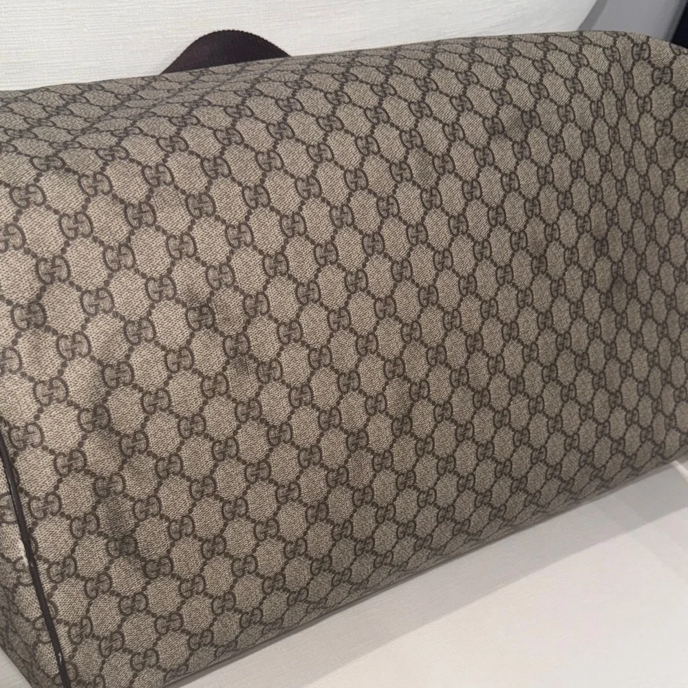Gucci Monogram GG canvas Duffel Bag with detachable strap